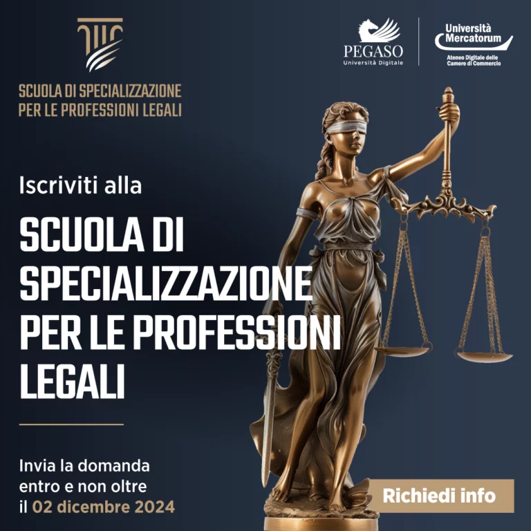 Scuola di Specializzazione per le Professioni Legali dall’A. A. 2024/2025